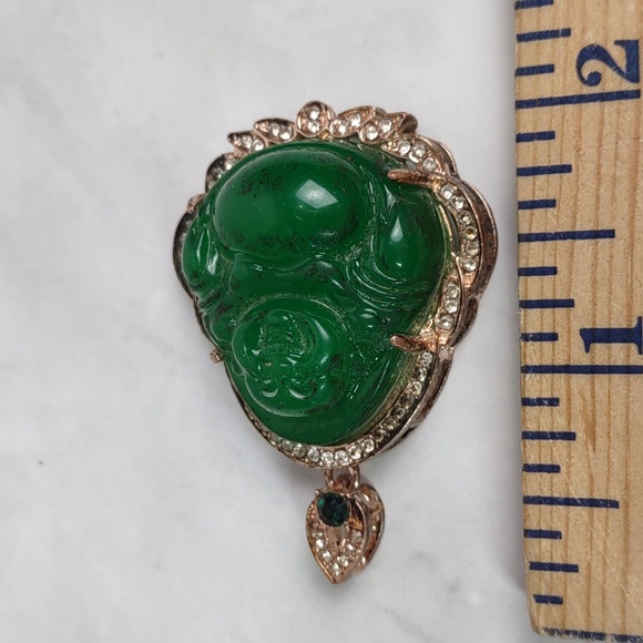 Vintage-look Laughing Buddha Pendant - Picture 4 of 4